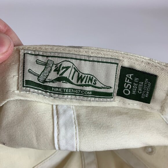 Arizona Diamondbacks MLB Cream 47 Brand Clean Up Relaxed Fit Strapback Hat - Picture 5 of 5